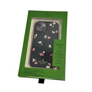 Kate Spade Floral Waltz Printed  Resin 15 Case Flower Print Black